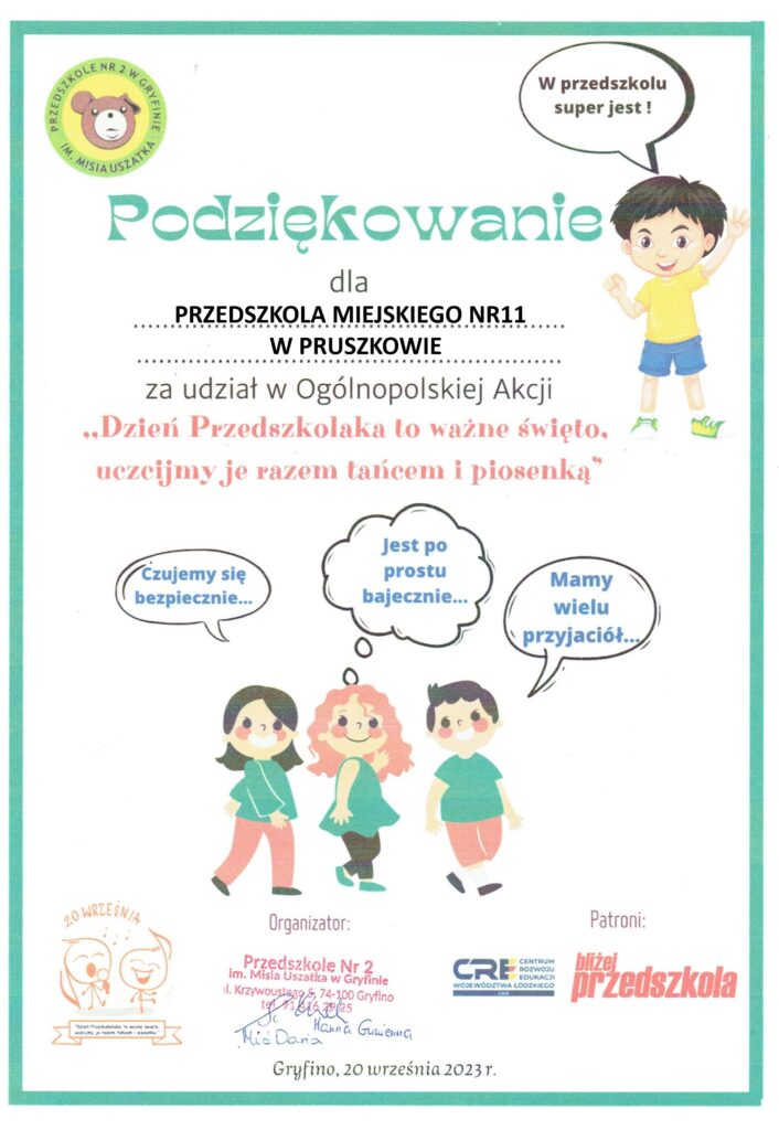 2023 DzieÅ przedszkolaka